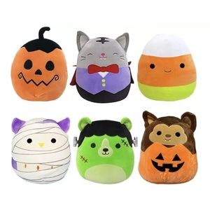 Set of 6 squishmallows Halloween 5 inch